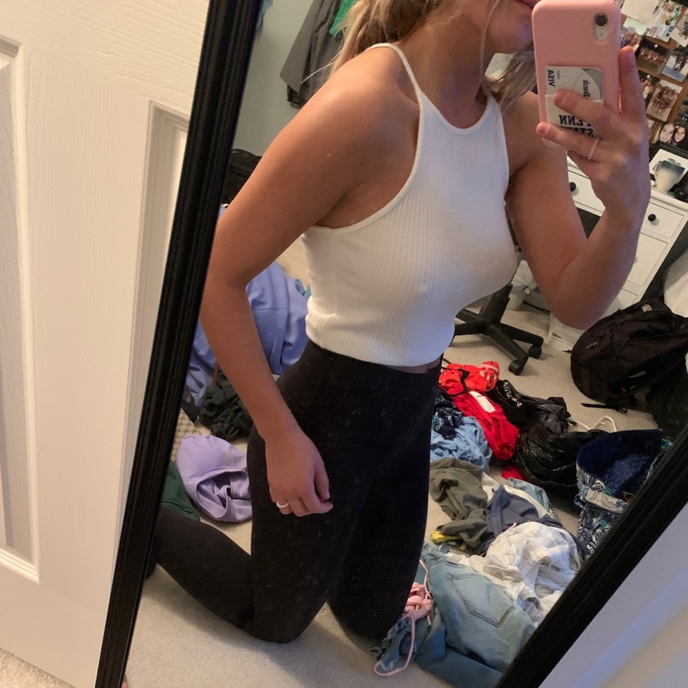 White Brandy Melville Cropped Tank